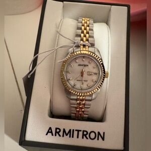 Gold and silver watch